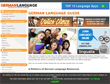 Tablet Screenshot of germanlanguageguide.com